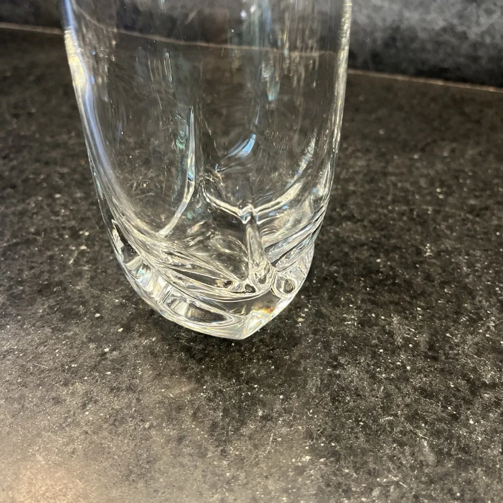 Luigi Bormioli Crystal Ravel Pattern Highball Tumbler 5 7/8